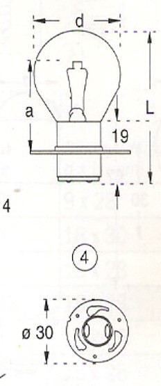 Microskop  LT 1630X  6,5V  2,75A  P30D  25x48mm