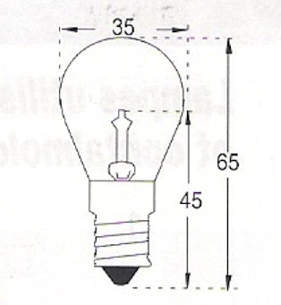 Microskop  P 8100  6V  5A  E14  35x65mm