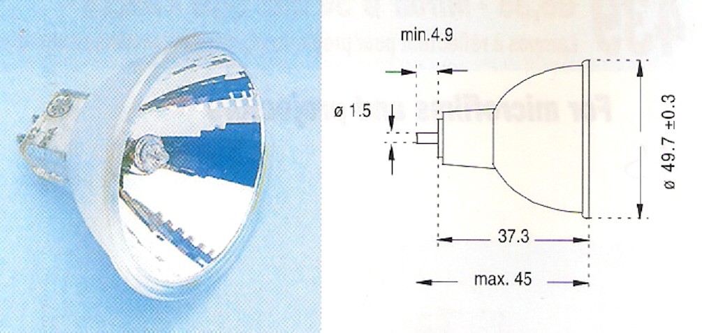 Philips  23945-9  Orbitec H63142  EKZ  GX5,3  MR16  10,8V  30W  3100k.  200hod.