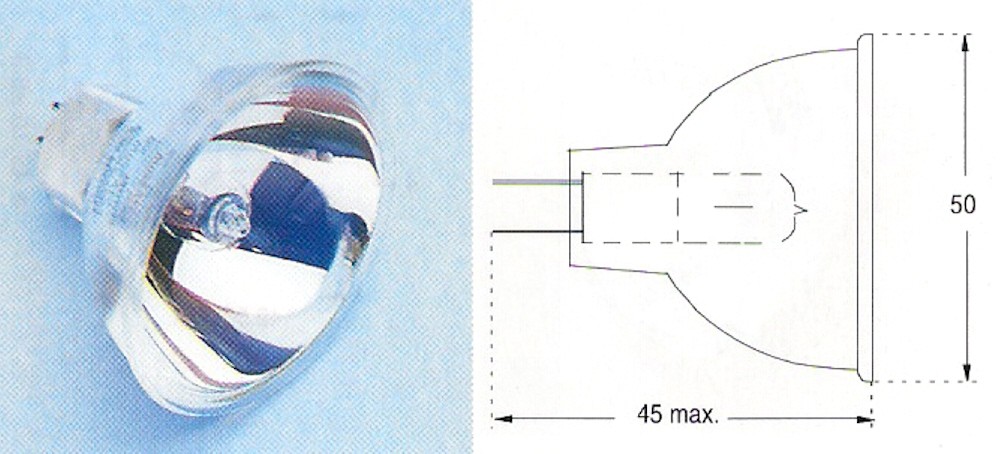 Orbitec H 63110   EJY  GX5,3  MR16  19V  80W  3400k.  25hod.