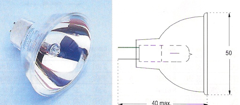 Orbitec  H61480  A1/246   GZ5,3  Mr16  24V  250W  3100k.  50hod.